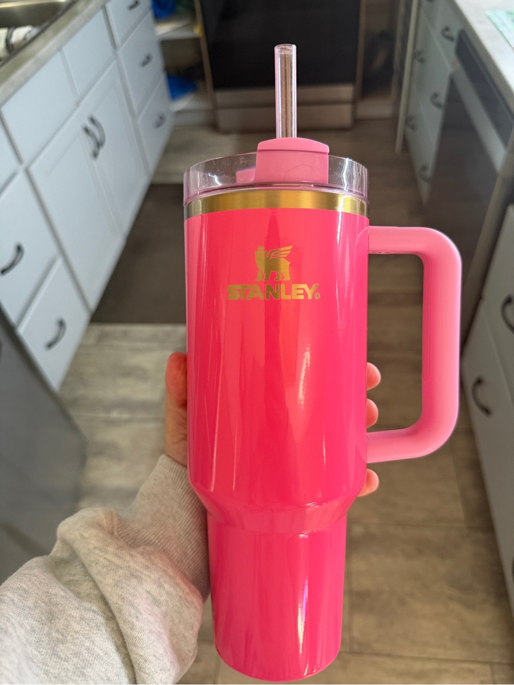 Stanley Pink Travel Tumbler